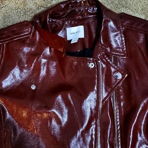Womens large Nine West leather jacket